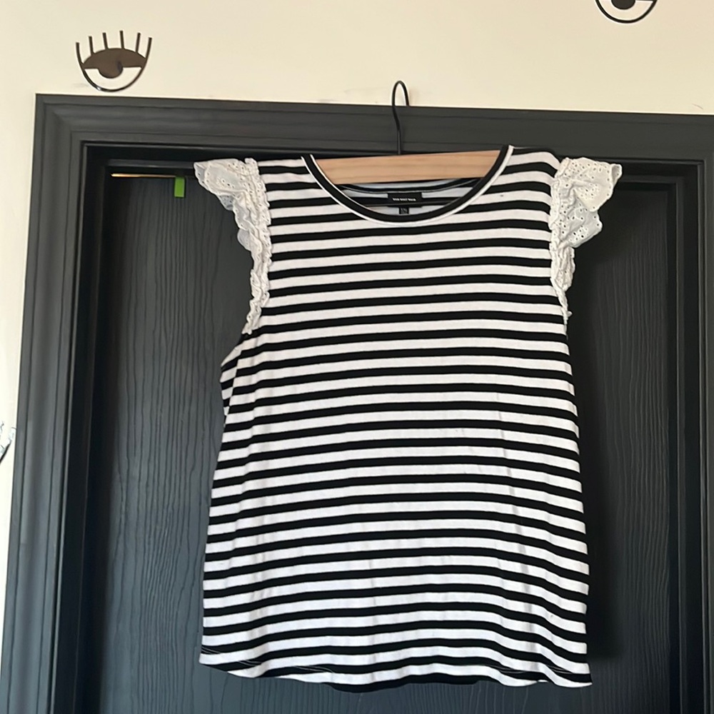 Who What Wear Flutter Sleeve Blouse